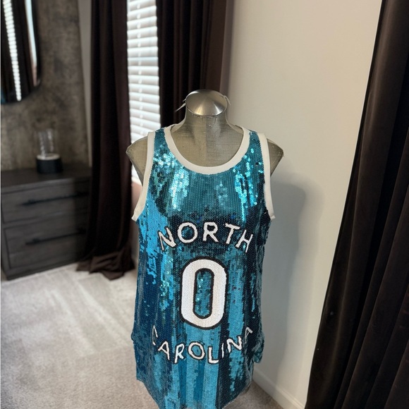 Sequin Blue North Carolina Tank Top - Picture 2 of 3
